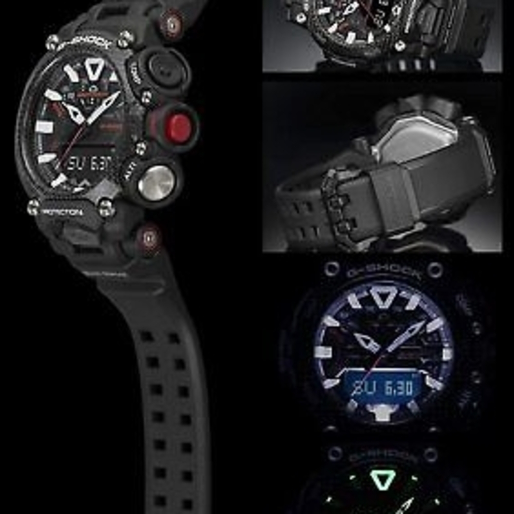G-Shock Black and Red Smartwatch with Tactical Design